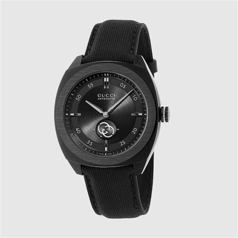 gucci wok interlocking|Gucci Interlocking watch, 41mm in black rubber .